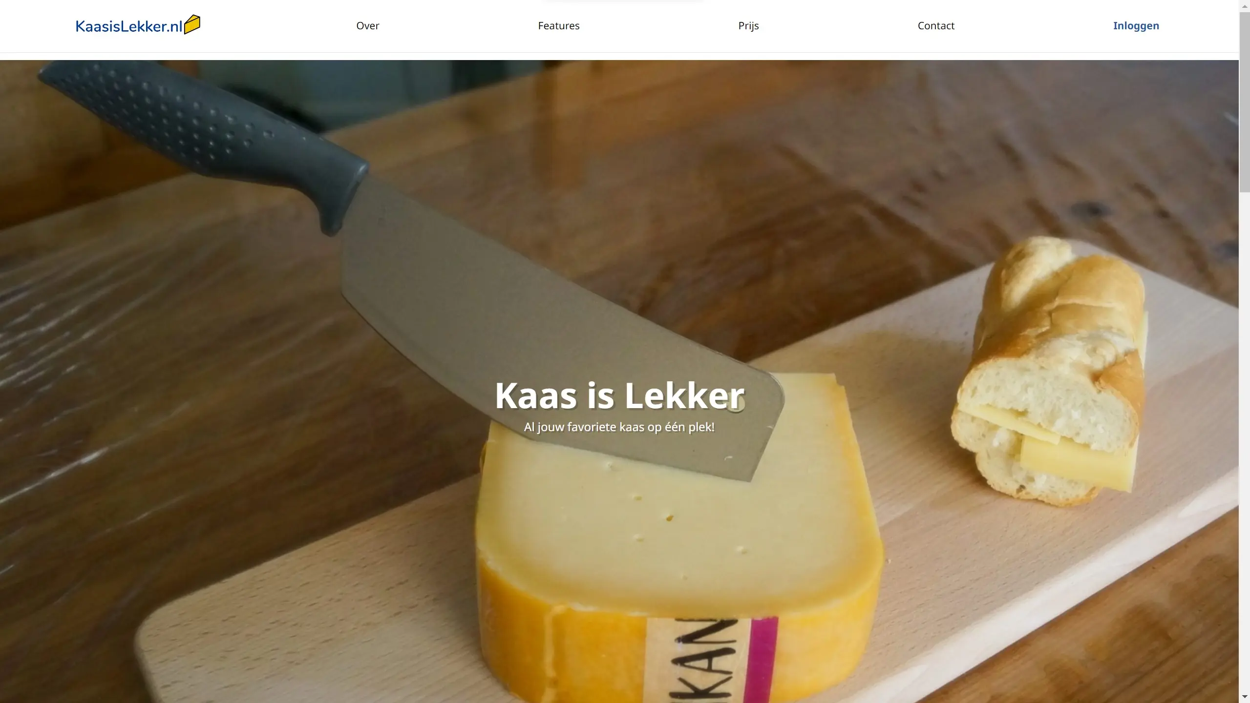 kaasislekker.nl project Preview